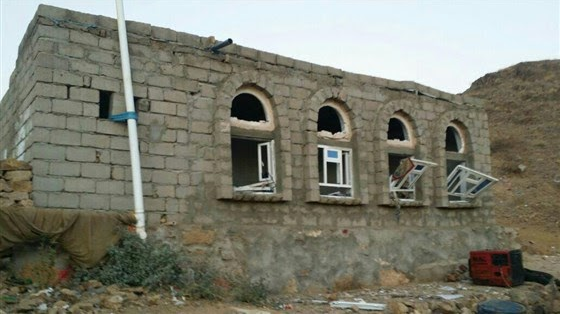 A building damaged during the January 29th 2017 raid (NBC, October 1st 2017)
