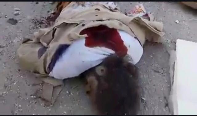 An image of the civil defense member who was killed due to the alleged Russian shelling. (via SN4HR)