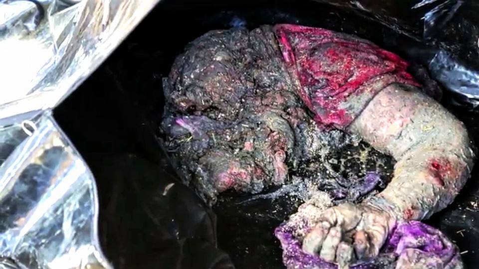 An image of the child who was killed after the alleged coalition airstrike in Mosul on March 5th (Via NRN News‎)