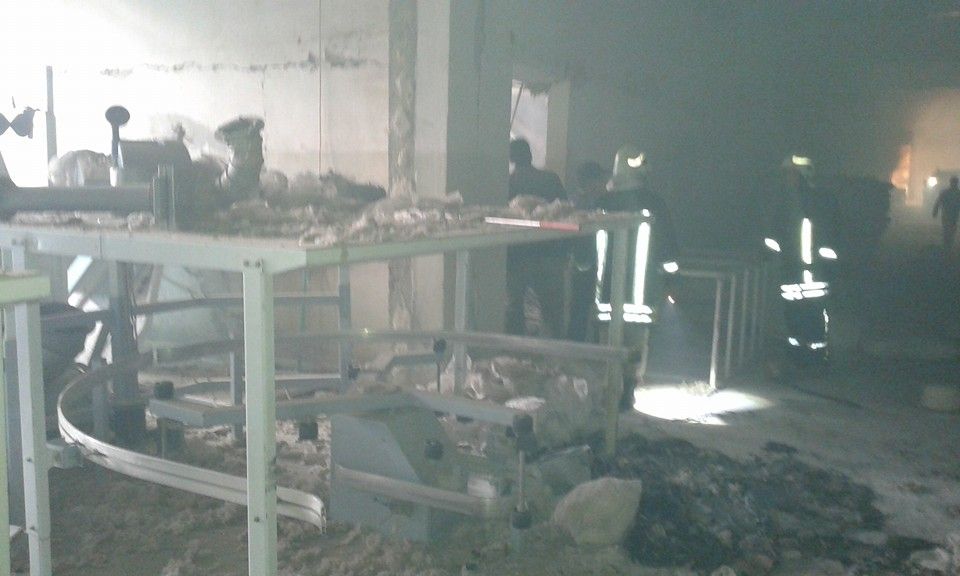 The inside of a cotton factory following an alleged Russian raid, Nov 17th (via SN4HR)