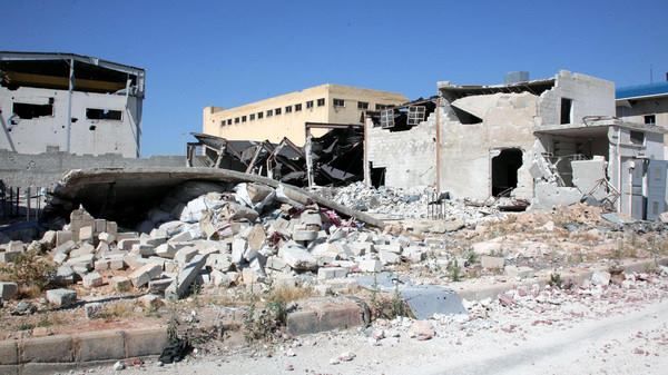 Scene of alleged Russian airstrike at Oct 21st 2015, which killed 3 civilians (via Syria Press Centre)