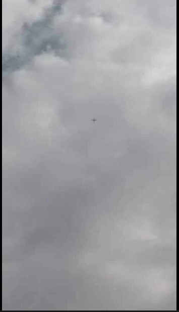 Warplanes in thje sky over Hajin, Nov 3rd (via Bukamal.live)