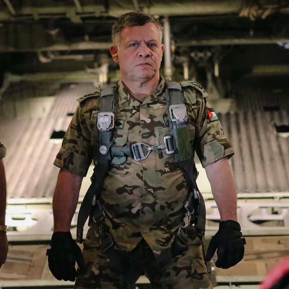 King Abdullah II of Jordan pictured in Air Force combat uniform, after the murder of pilot Moaz al-Kasasbeh by Islamic State (Hashemite Kingdom of Jordan)
