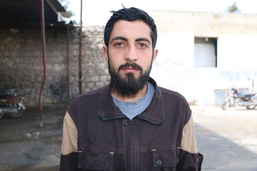 A SCD volunteer injured in alleged Russian airstrikes on Tal Menas in Idlib, Syria on January 25th 2020. (via SCD)