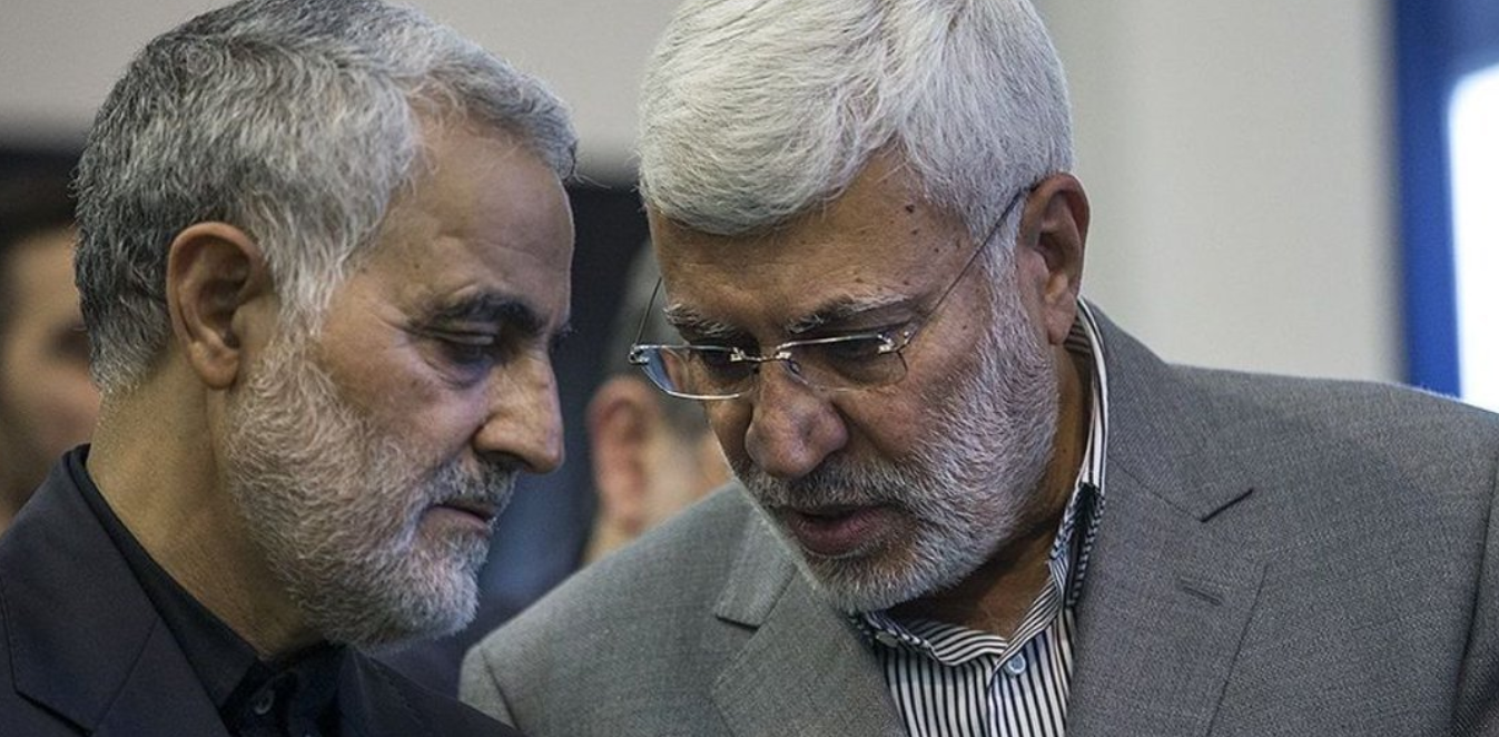 Photo of Qassem Soleimani (left) and Abu Mahdi Al Muhandis (right), both killed in an American drone strike on Bagdhad International Airport on January 3rd, 2020 (via Al Arabiya).