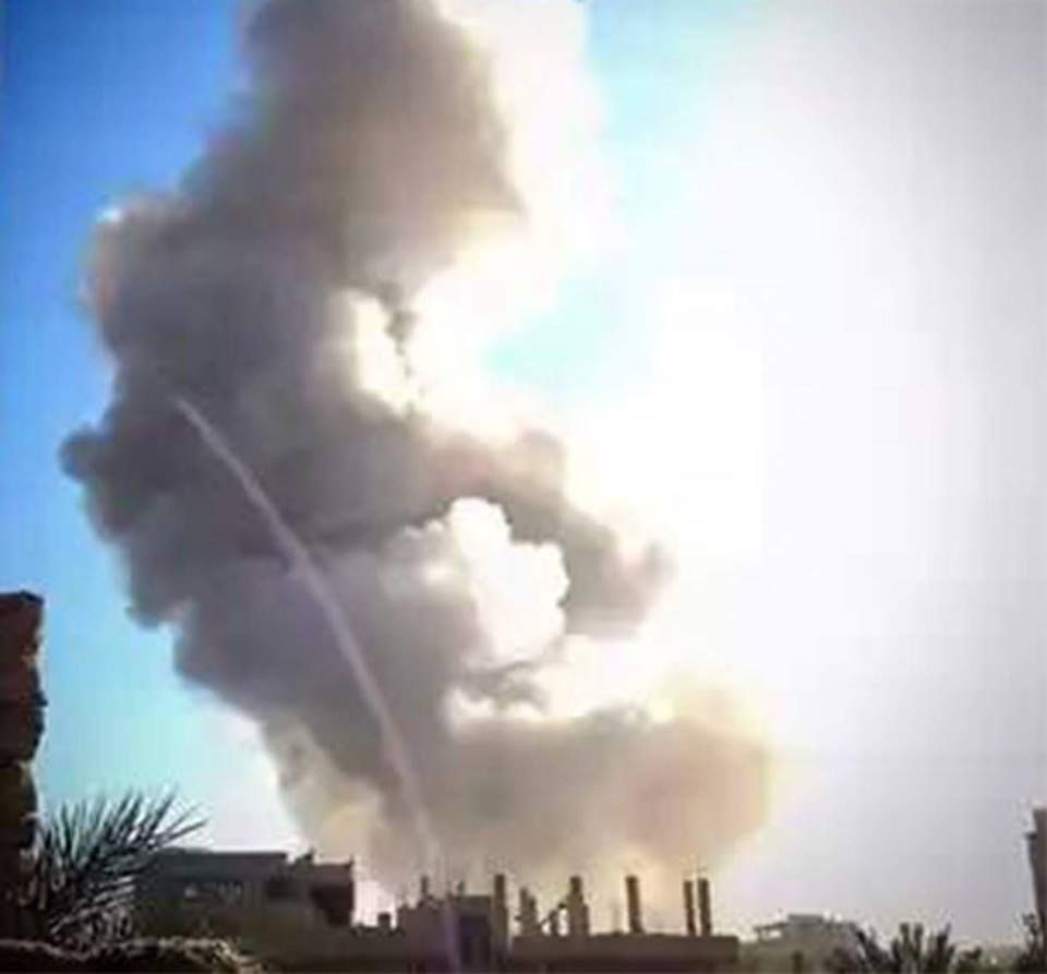 Alleged Russian strike on (via Syria 24)