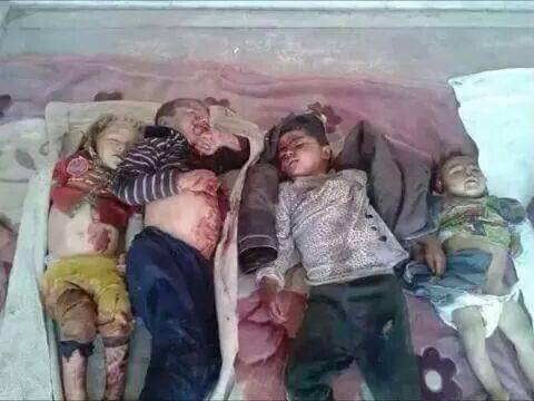 Photos of the alleged incident provided by an eyewitness, resident in Mosul that Airwars made contact with by phone on 20/04/2015. They were taken by his brother who lives in the neighbourhood that was bombed