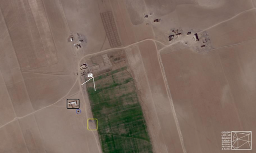 Satellite image linked with the live footage from the video. Credit: Planet Labs Inc.