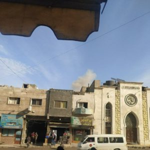 Jesr Press reported from destruction after a missile hit Al-Bab on February 2nd 2022 (Jesr Press)