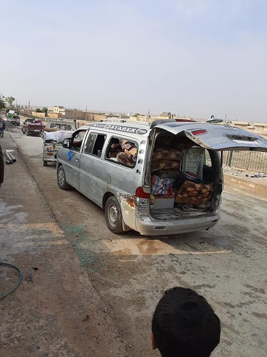 According to @me_delal, civilians are fleeing Ain Issa as a result of renewed Turkish shelling.