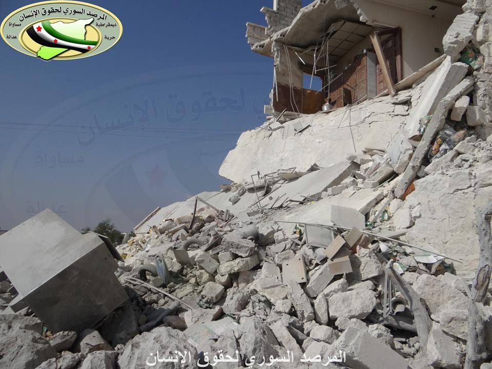 Destruction in Qabtan al Jabal following raids on Feb 28th (via SO4HR)