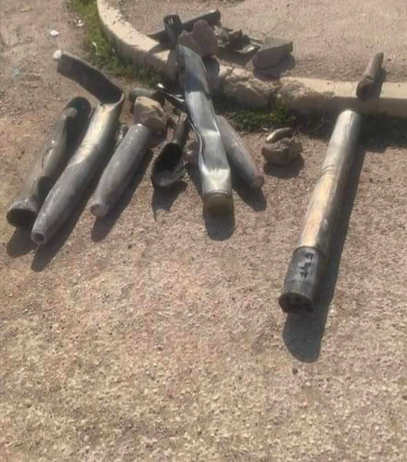 Remnants in Al-Qaim district on February 3, 2024. (Image posted by ِMountather Al Zaydi)