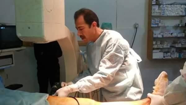 'Abdul Rahman Abeid, surgeon assistant died in suspected Russian warplanes missiles fired on Anadan city in Aleppo governorate, January 27.' (via SN4HR) 