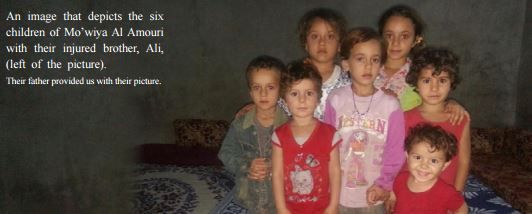 A family photo showing 6 of 7 children killed in a likely US airstrike August 11 2015 (SN4HR)
