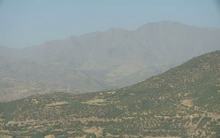 Photo taken near Bradost, shortly after the alleged Turkish drone strikes on August 11th, 2020 (via Rudaw).