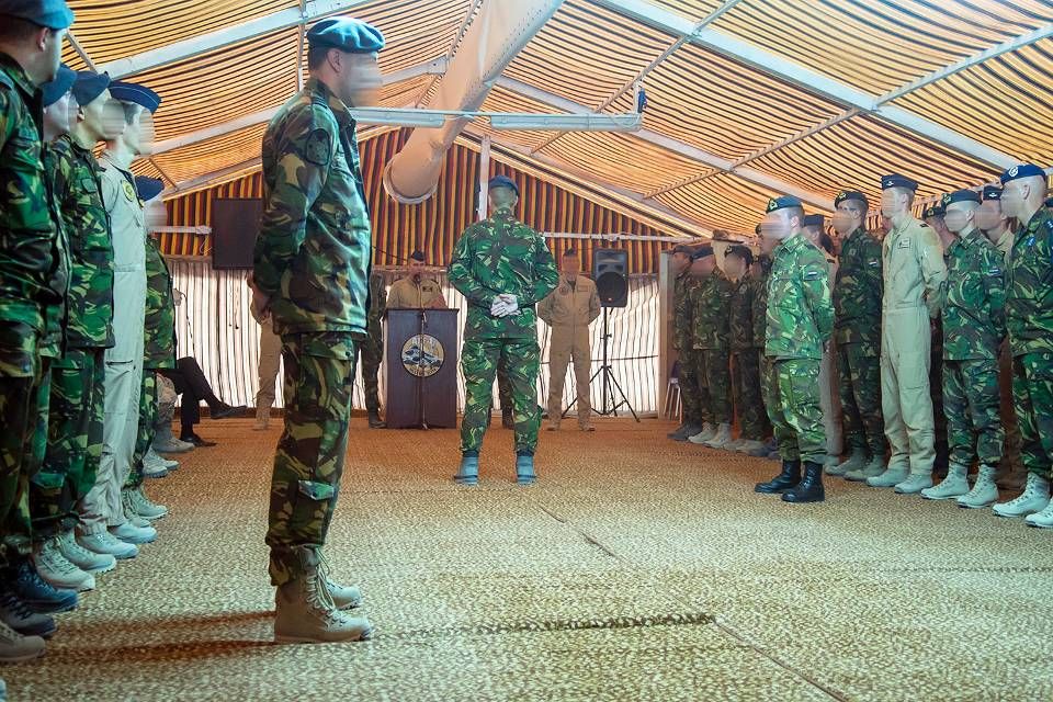 Personnel identities are obscured for fear of retaliation, as new commander takes over anti-ISIL operations, January 7th 2015 (Dutch MoD)