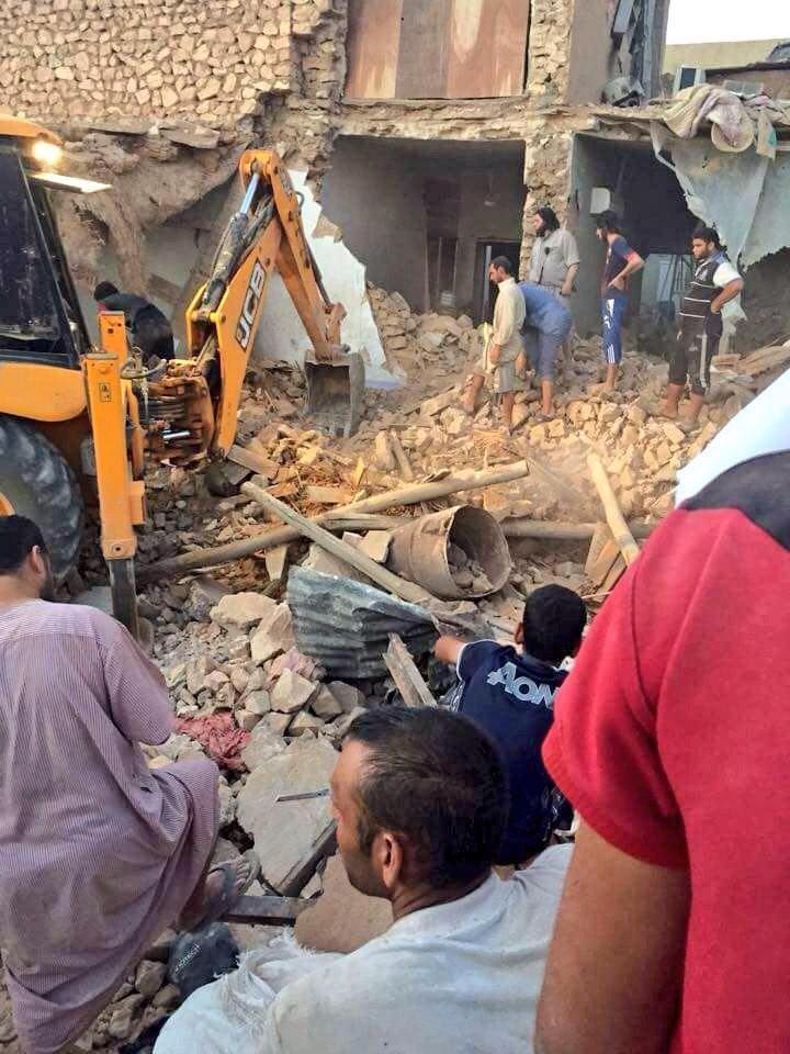 Rescuers search for survivors in the wake of a major alleged Coalition incident, July 31 2015 (via Iraqi Revolution)