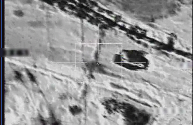 'Daesh pick-up truck' targeted in French strike near Tikrit, Iraq October 19th 2014 (Ministère de la Défense )