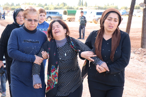 Many civilians including children were killed in an alleged Turkish attack on Tal Rifaat. Dec 2nd 2019 (via ANHA)
