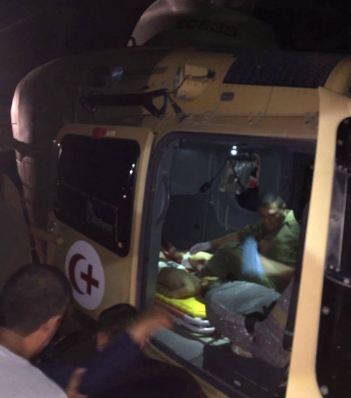 A picture shows injured children following an additional strike targeted the ISIS convoy on June 30 (via War is Boring)