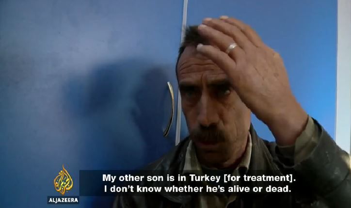 The father of a family caught in an alleged Russian airstrike at Kafr Takharim talks to Al Jazeera