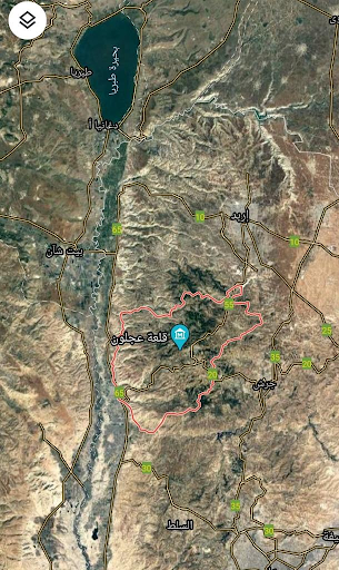 The location where parts of a military object, most likely a missile, were found in Khirbet al-Wahhadneh area in Ajloun governorate in Jordan, in coincidence with an Israeli airstrike on Hama in Syria. (via @SAMSyria0)