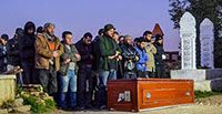 The funeral of Mahmoud Sonae, killed in an alleged Russian airstrike on Ariha, Dec 23rd (via VDC)