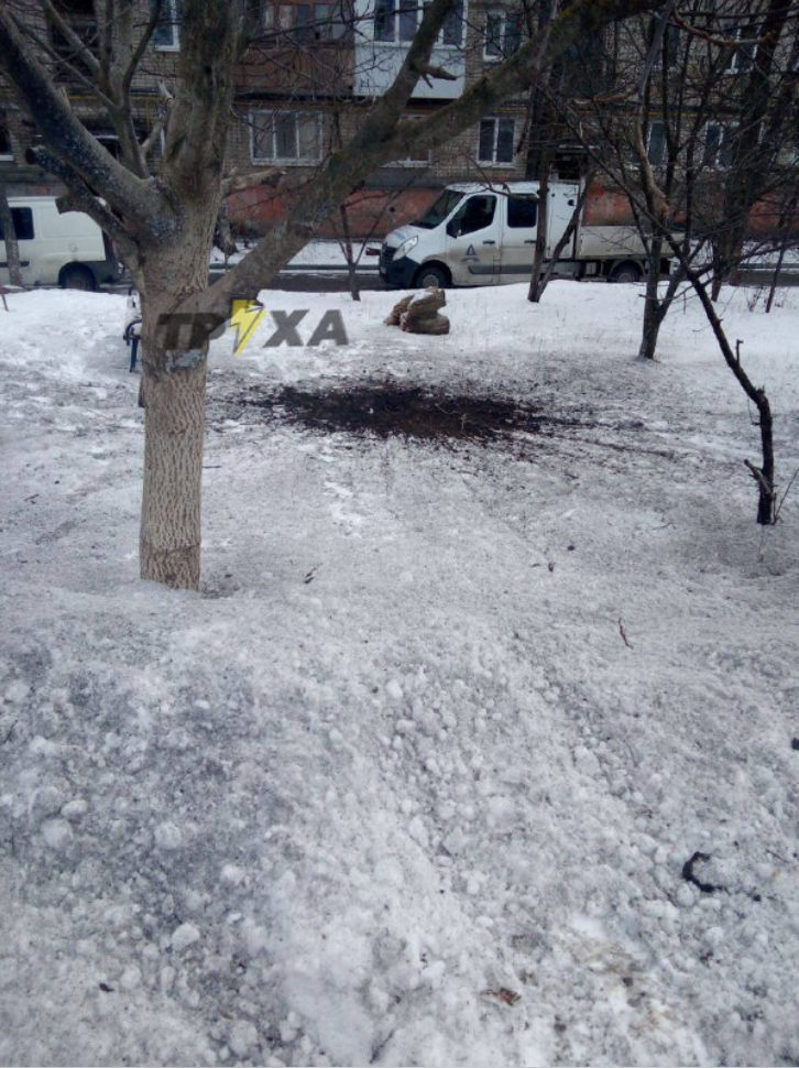 Damage and impact caused by alleged Russian shelling of Chuguev on March 8, 2022. (Image posted by Truexanewsua)