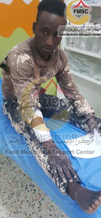 Alleged victim of LNA shelling on Tajoura on April 9th, 2020 (via FMSC)