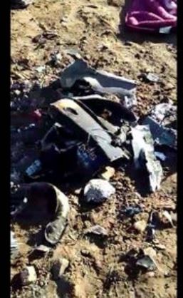 Weapon remnants found after the attack, which a weapons expert identified as likely parts of an AGM-114 Hellfire missile. Video received from a relative. Via Mwatana