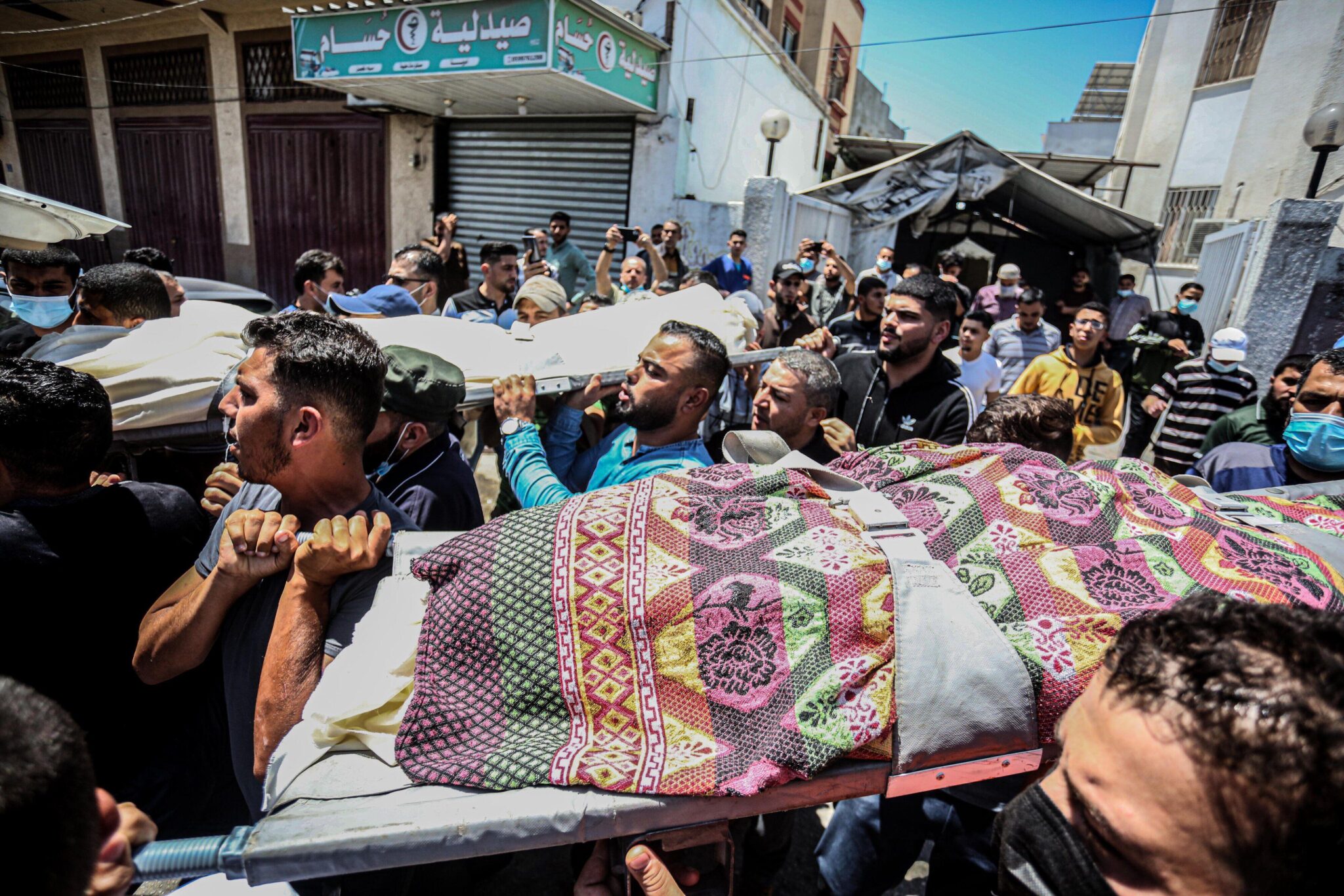 14 May, 2021. Funeral of Ibrahim Al-Rantisi. Credit: Yousef Masoud/TheNEWS2/ZUMA Wire/Alamy Live News