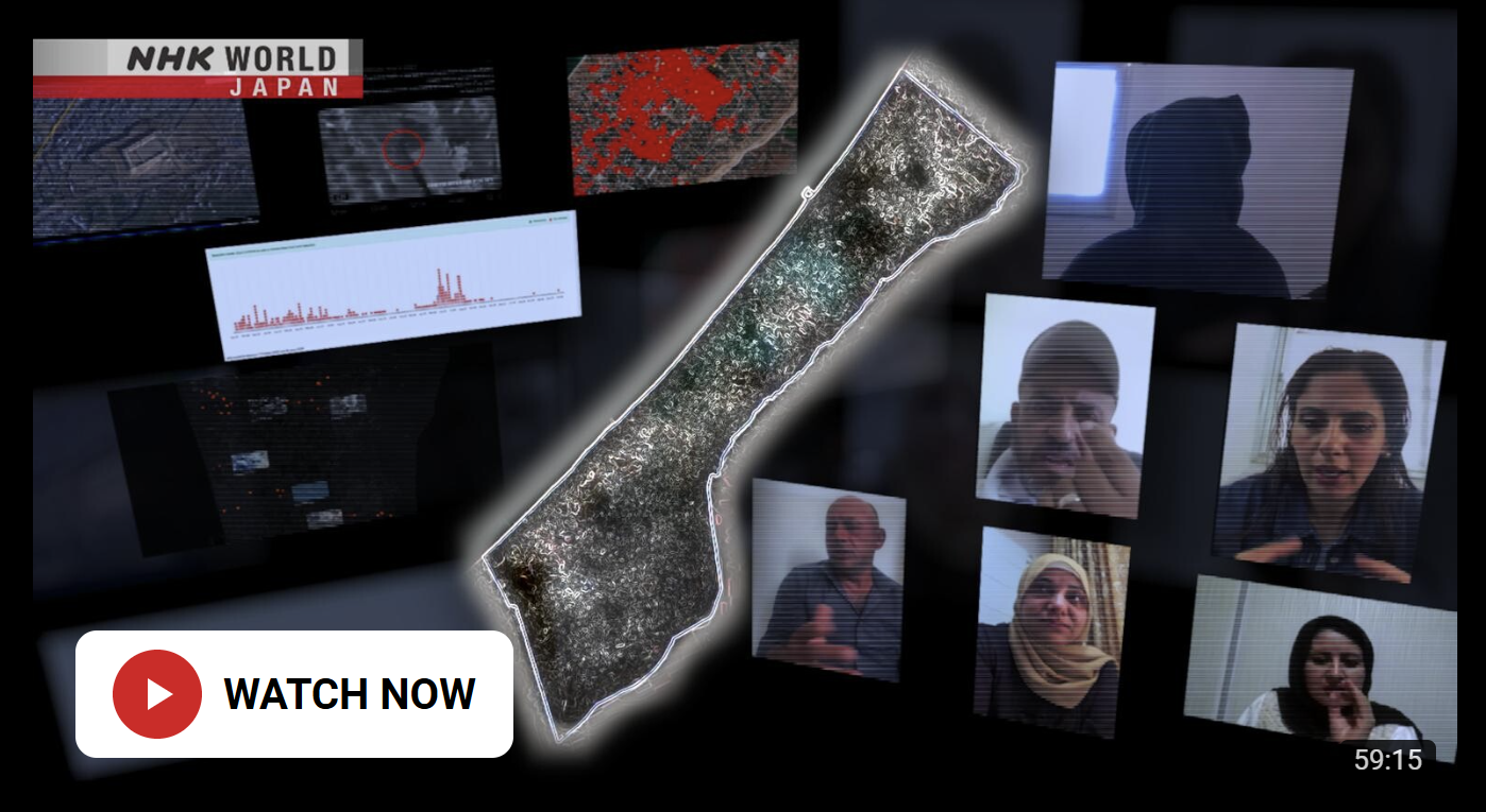 Japanese state media interview Airwars for Gaza documentary
