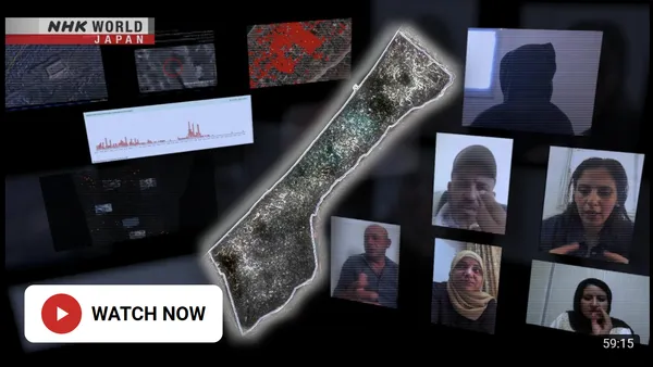 Japanese state media interview Airwars for Gaza documentary