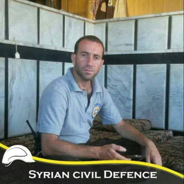Ali Hassan Baradei, SCD volunteer killed in the airstrikes on Zardana in Idlib, Syria on June 7th, 2018 (via SCD)