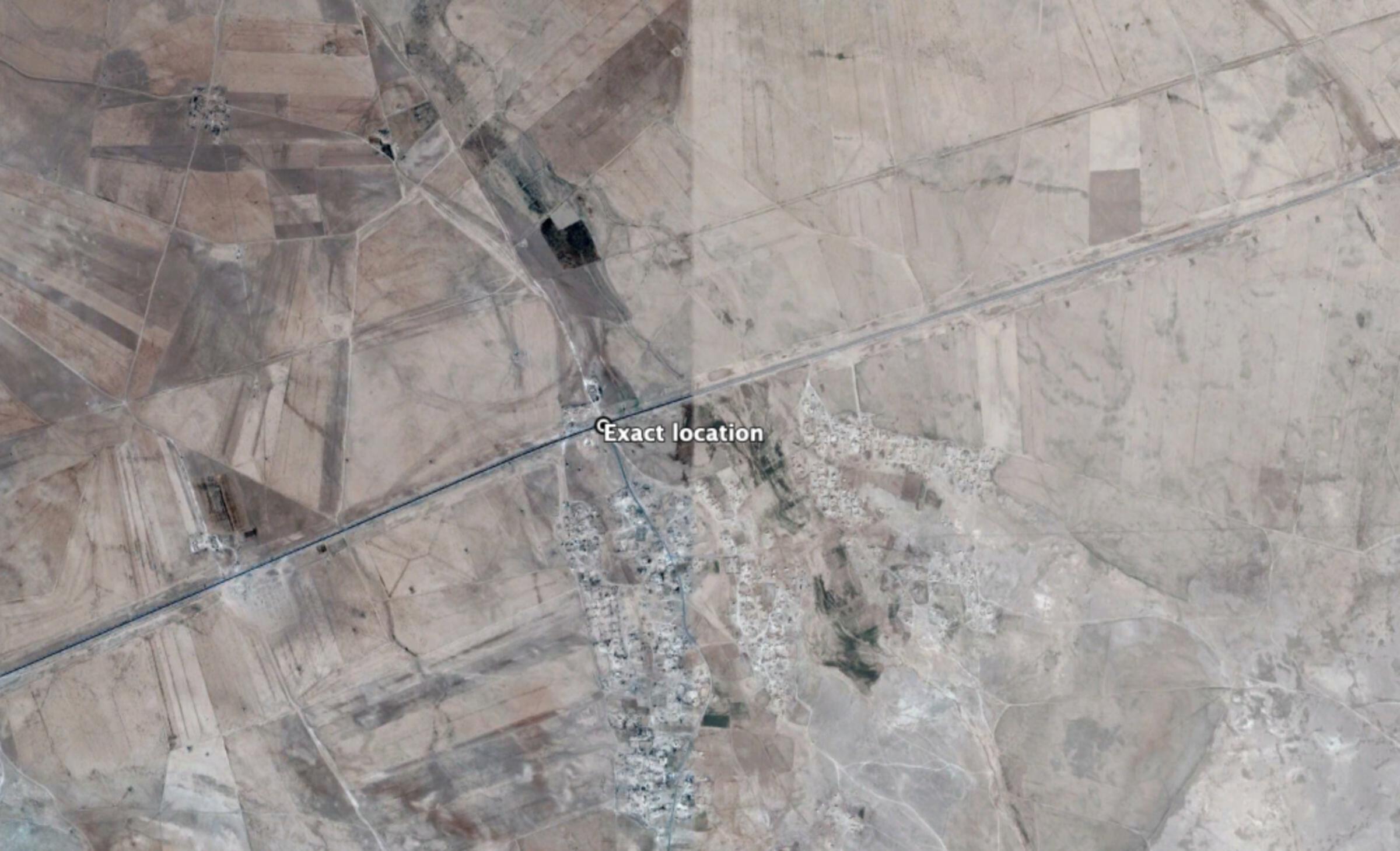 Reports of the incident mention the Tirwaziya (تروازية) checkpoint, located on the M4 highway between Raqqa (الرقة) and Hassakah (الحسكة).