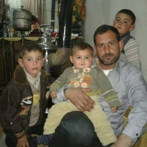 'The children Ibrahim, Hussein, and Samer Amer Hameidi and their father died in suspected Russian warplanes shelling on Al Sheikh Eisa village in Aleppo governorate, February 19.' (Via SN4hR)