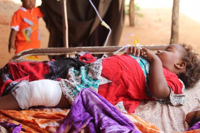Chilld allegedly injured by US strike on Kunya Barrow on May 17th, 2020 (via Somali Memo)