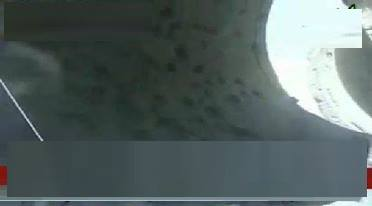 Image shows the inside of a concrete pipe. Image taken the Facebook post of a worker at the Al Naher Al Sina’ company, dated December 4, 2015.