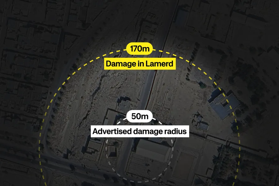 New U.S. munition has damage radius of at least 170 metres, Airwars finds