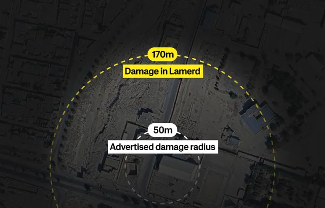 New U.S. munition fires deadly pellets 170 metres
