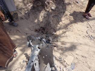 Damage caused by alleged US drone strikes on August 28, 2012. (Image posted by Dammonnet)