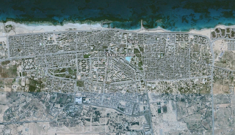 The exact location within the context of the city.