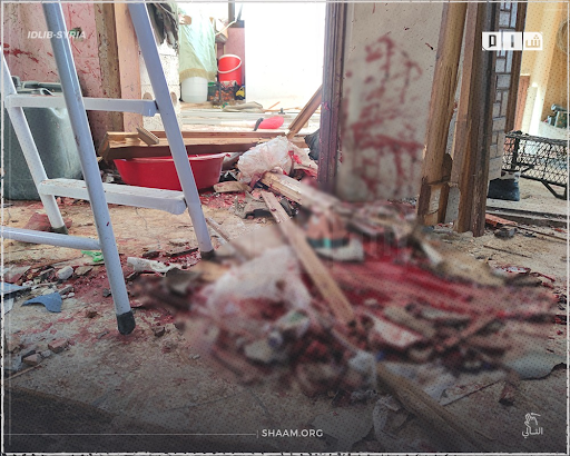 2 of 7: Shaam news uploaded photographs of the destruction and remains of the house which was targeted by a US air drop operation on February 3rd in the Atma region of northern Syria (Image via Facebook)