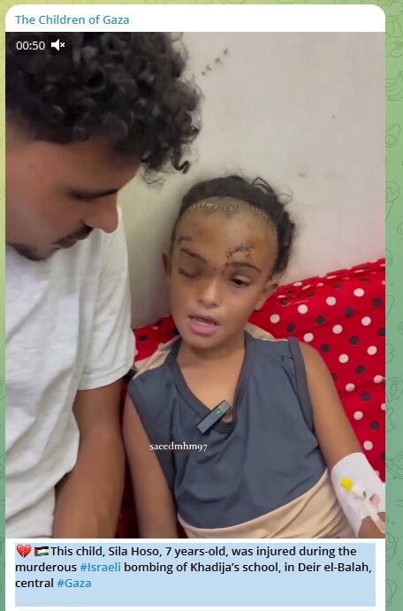Source: The Children of Gaza Telegram