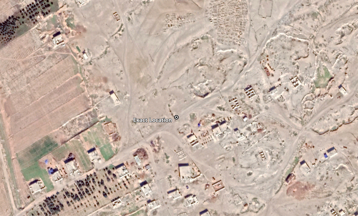 Reports of the incident mention a vehicle being struck in the village of Al Shanan (الشنان).