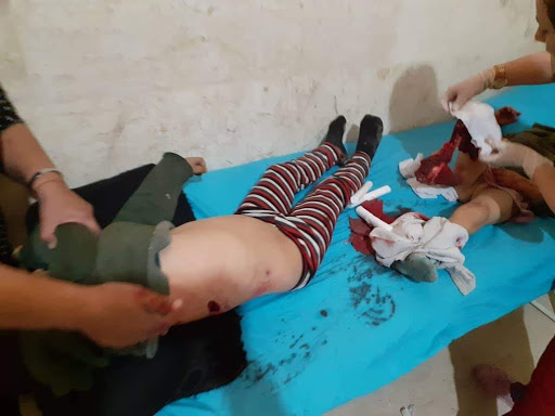 Most of those killed and injured in the alleged Turkish strike on Tal Rifaat, Dec 2nd 2019, are children (via SOHR).