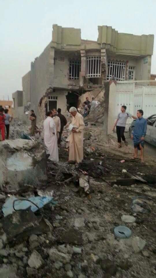 Scene of alleged Coalition strike at Ar Rutbah, Iraq (August 6 2015 (via Iraqi Spring)
