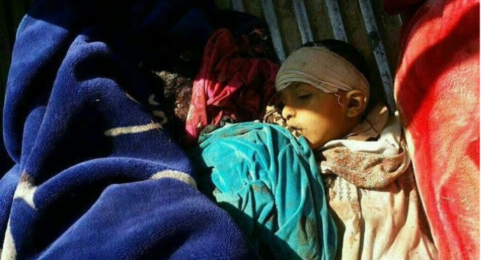 An alleged child casualty of the January 29th 2017 raid (@abu_japheth, January 29th 2017)