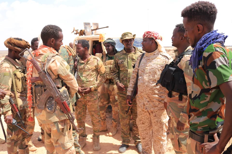 "@SNAForce with the support of the Galmudug State forces and local forces killed 10 #AlShabaab and injured others after conducting a planned operations against terrorists’ hideout at #Qaycad area in Mudug region." (Image via @RadioSNA on Twitter)
