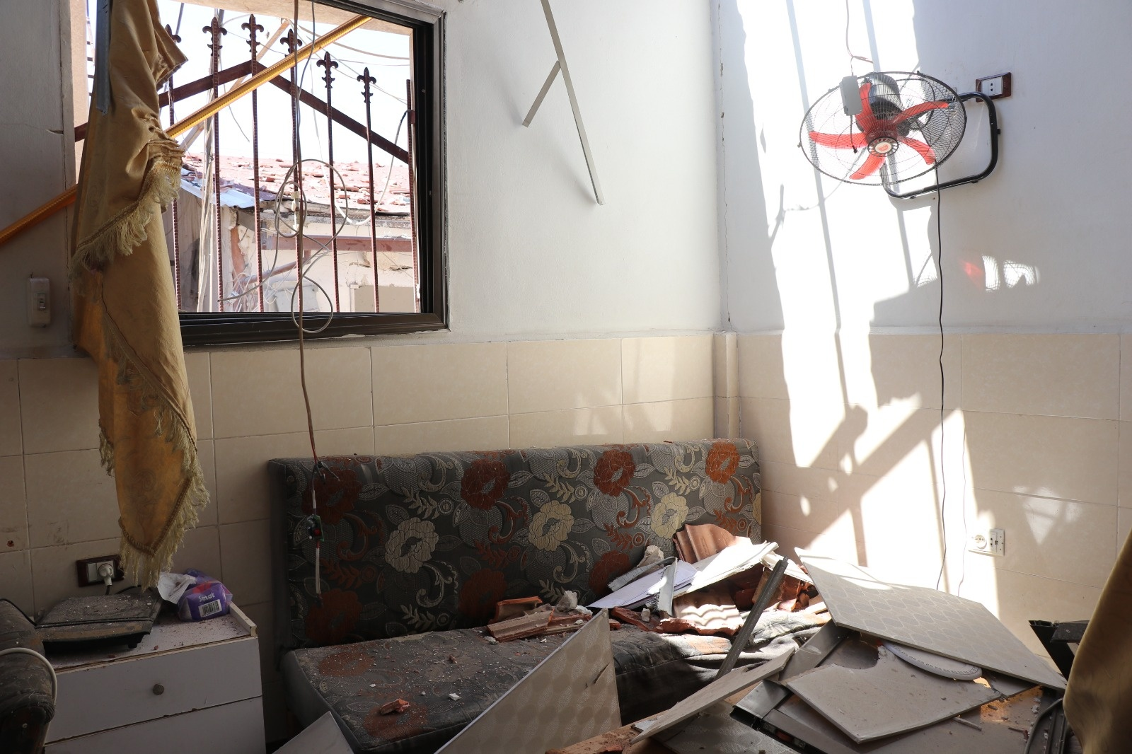 An image of the damage caused by the airstrikes on Afrin on June 12, 2021. (Image posted by Syrian Civil Defense)